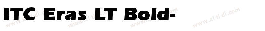 ITC Eras LT Bold字体转换